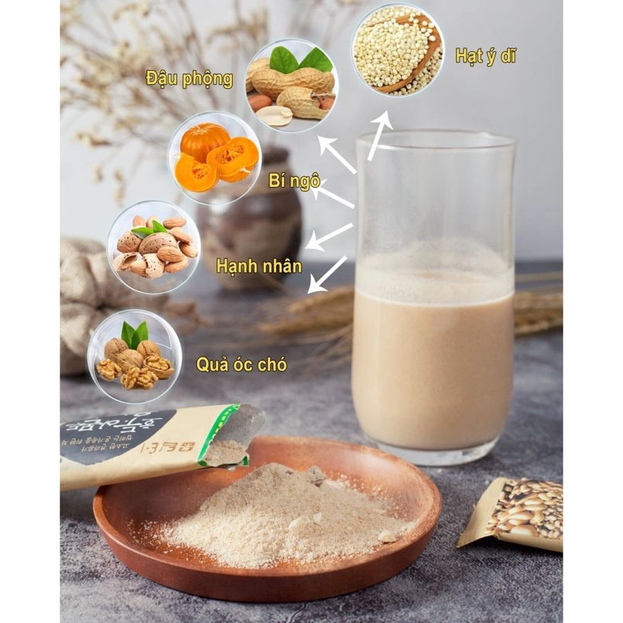 Bột Ngũ Cốc Damtuh Hàn Quốc Hộp 50 gói x 18gr