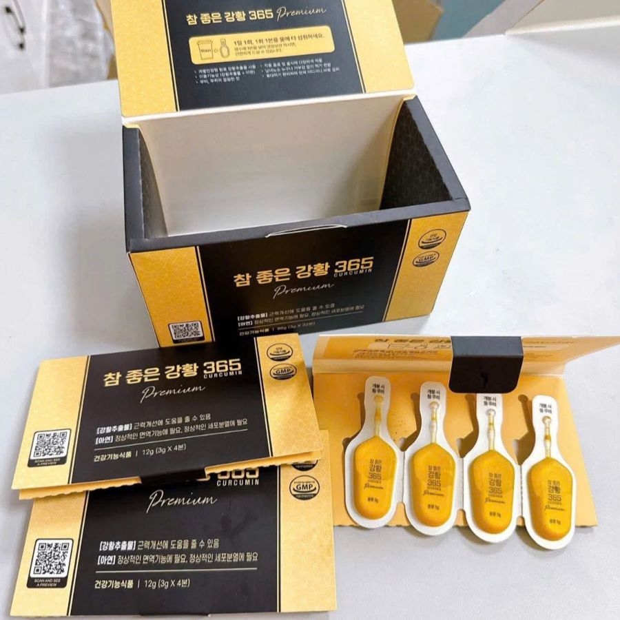 Tinh Nghệ Nano 365 Curcumin Premium 32 tép (Hộp đen)