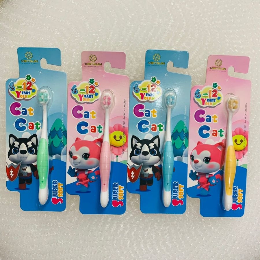 Bàn chải trẻ em Cat Cat 6-12 tuổi