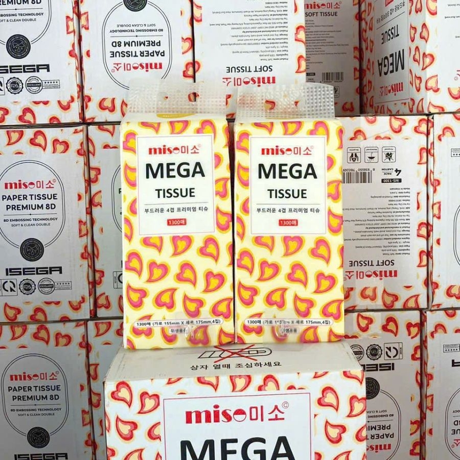 Giấy rút Miso Mega tissue 1300 tờ