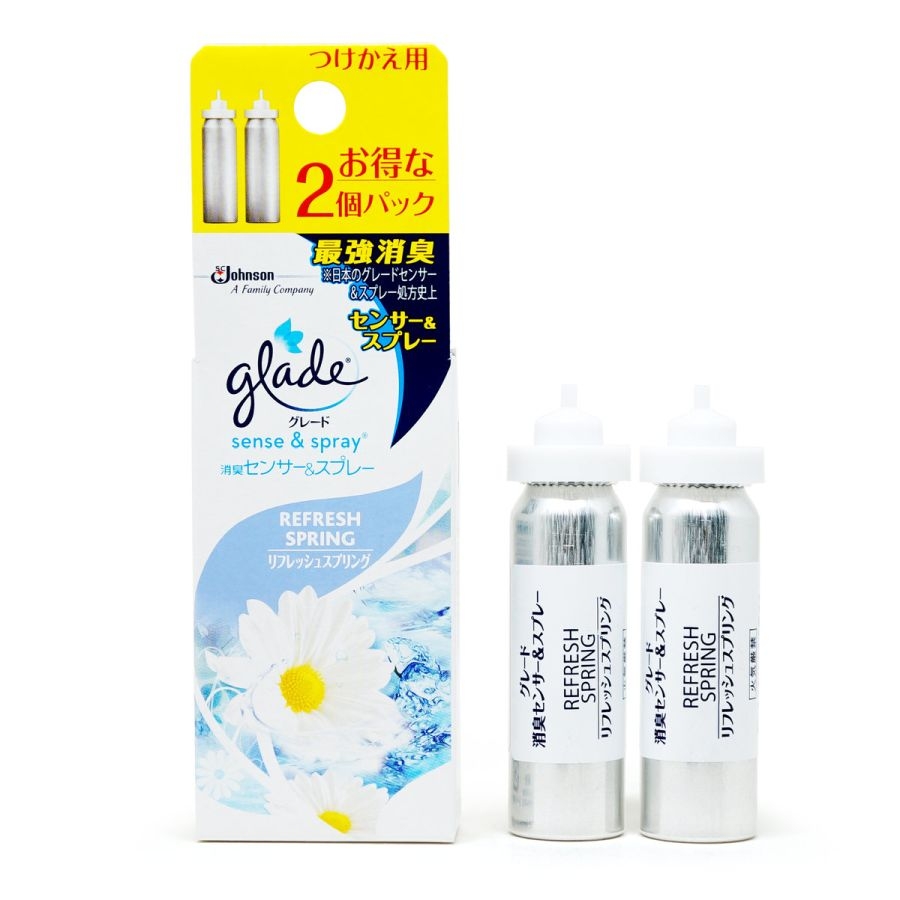 Set 2 tinh dầu thay thế máy xịt thơm phòng cảm biến Glade Nhật Bản