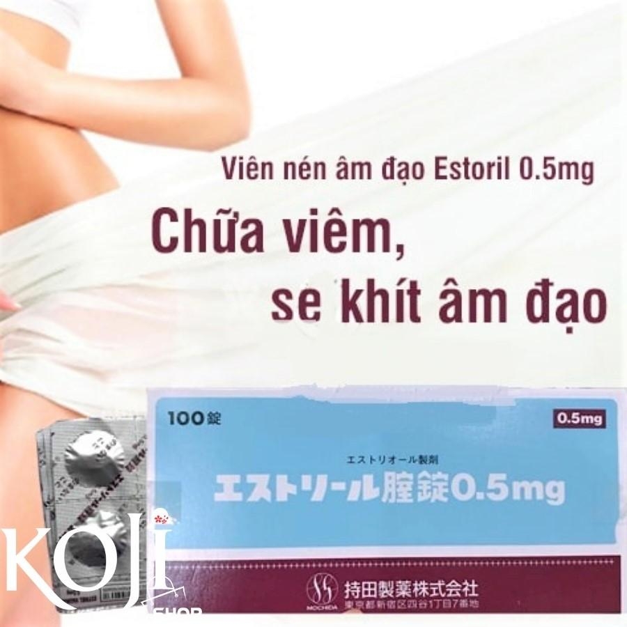 Viên đặt phụ khoa Nhật bản Mochida 0.5mg - Vỉ 10 viên
