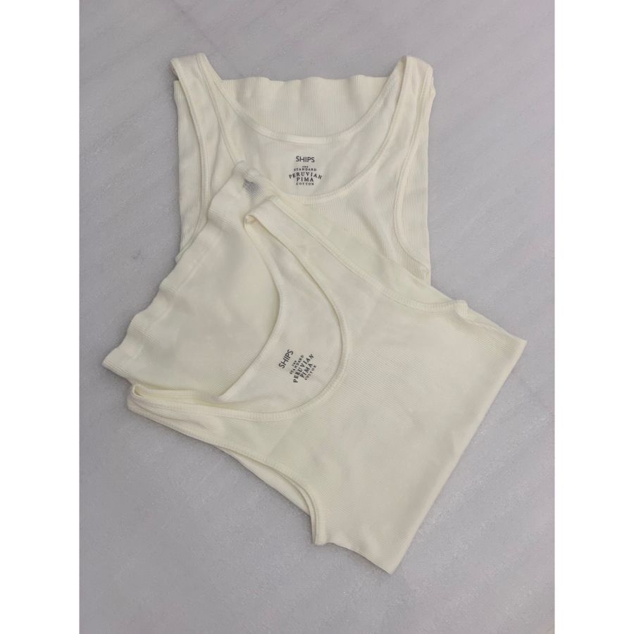 Áo ba lỗ nữ SHIPS Peruvian Pima Cotton - Size M 160/84