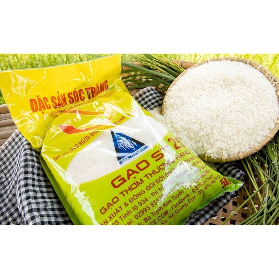 Gạo ST25 Ông Cua - gạo thơm thượng hạng túi 5kg