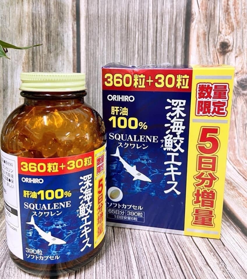 Viên uống dầu gan cá mập SQUALENE Orihiro