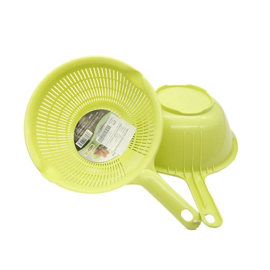 Bộ chậu rổ Sanada có tay cầm - xanh