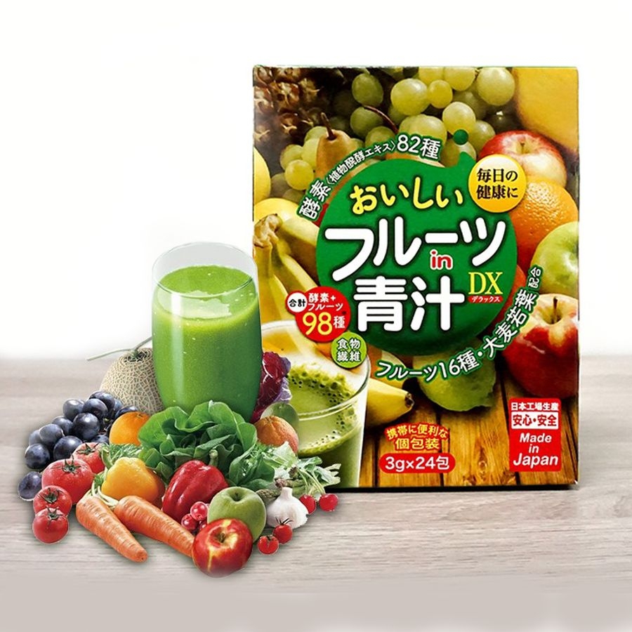 Thực phẩm Bột nước ép trái cây tổng hợp Japan Gals 24 góix3g