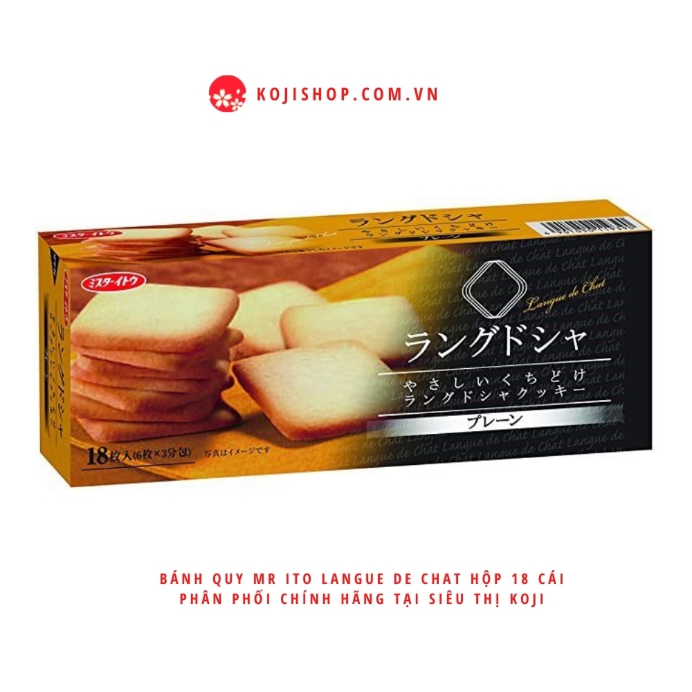 Bánh quy Mr Ito Langue de Chat hộp 18 cái