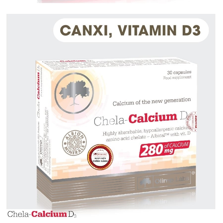 Viên uống bổ sung canxi CHELA – CALCIUM D3