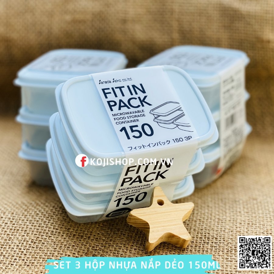Hộp nhựa Fitin Pack nắp dẻo màu xanh Mint ( dùng được lò vi sóng)