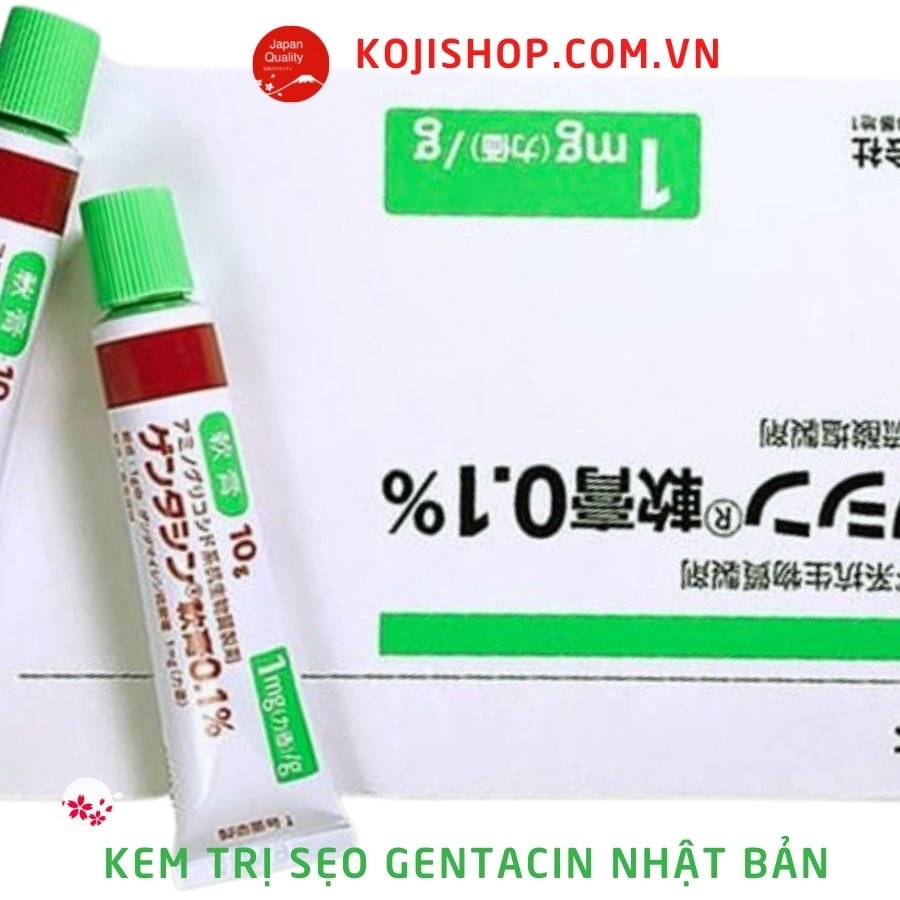 Kem Trị sẹo Gentacin Nhật Bản 10g - Hỗ trợ trị sẹo lồi sẹo lõm