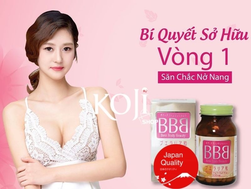 Viên uống nở ngực Orihiro BBB Best Body Beauty 300 viên