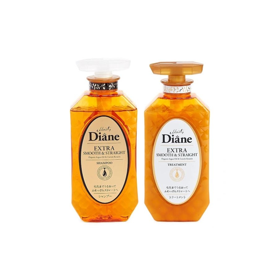 Bộ dầu gội & dầu xả vào nếp thẳng mượt Moist Diane Extra Smooth & Straight