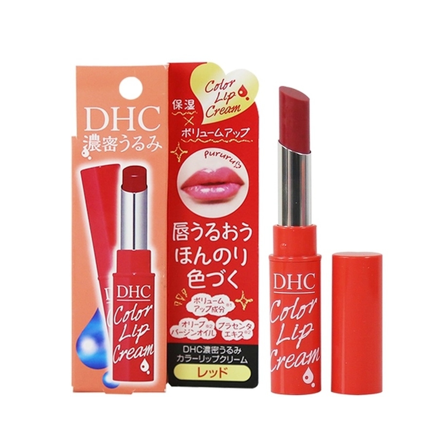 Son dưỡng môi DHC color lip cream 1.5g chiết xuất Olive - Màu đỏ