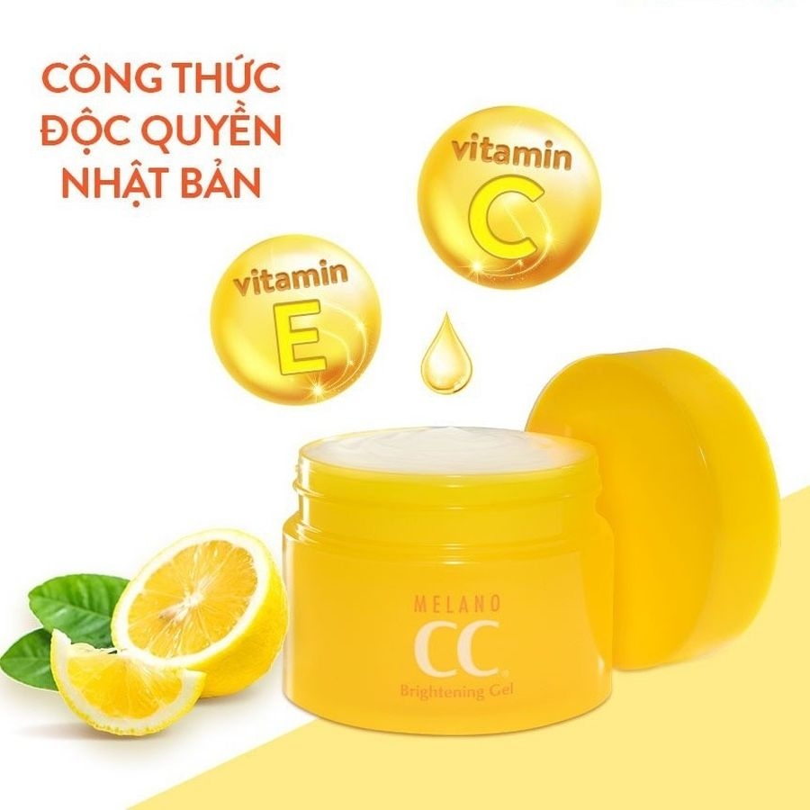 Gel dưỡng ẩm Rohto CC Melano dưỡng trắng, giảm đốm nâu 100g