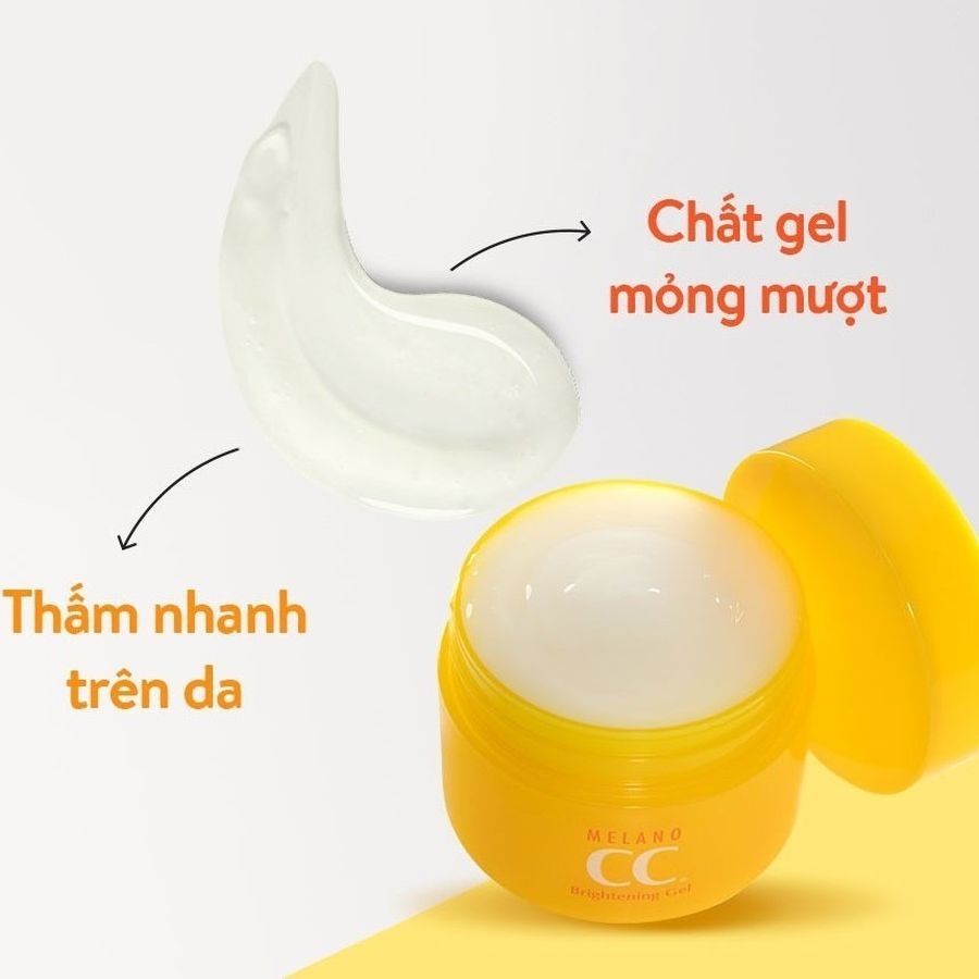 Gel dưỡng ẩm Rohto CC Melano dưỡng trắng, giảm đốm nâu 100g