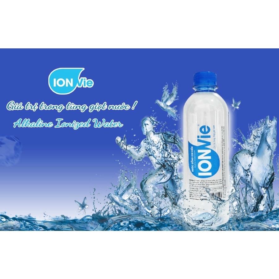 Nước uống ion kiềm IONVie công nghệ Nhật Bản chai 350ml