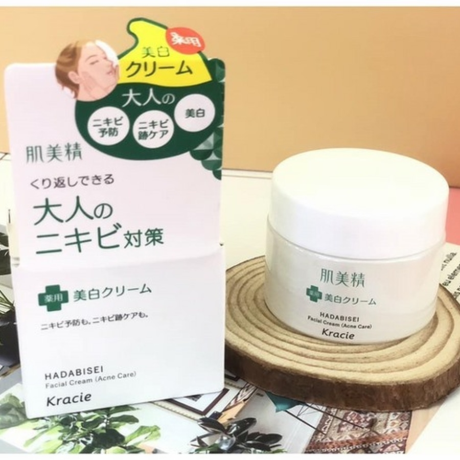 Kem dưỡng trắng da trị mụn Kracie 50g