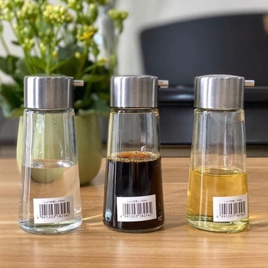 Lọ đựng dầu ăn, nước mắm bằng thủy tinh 140ml