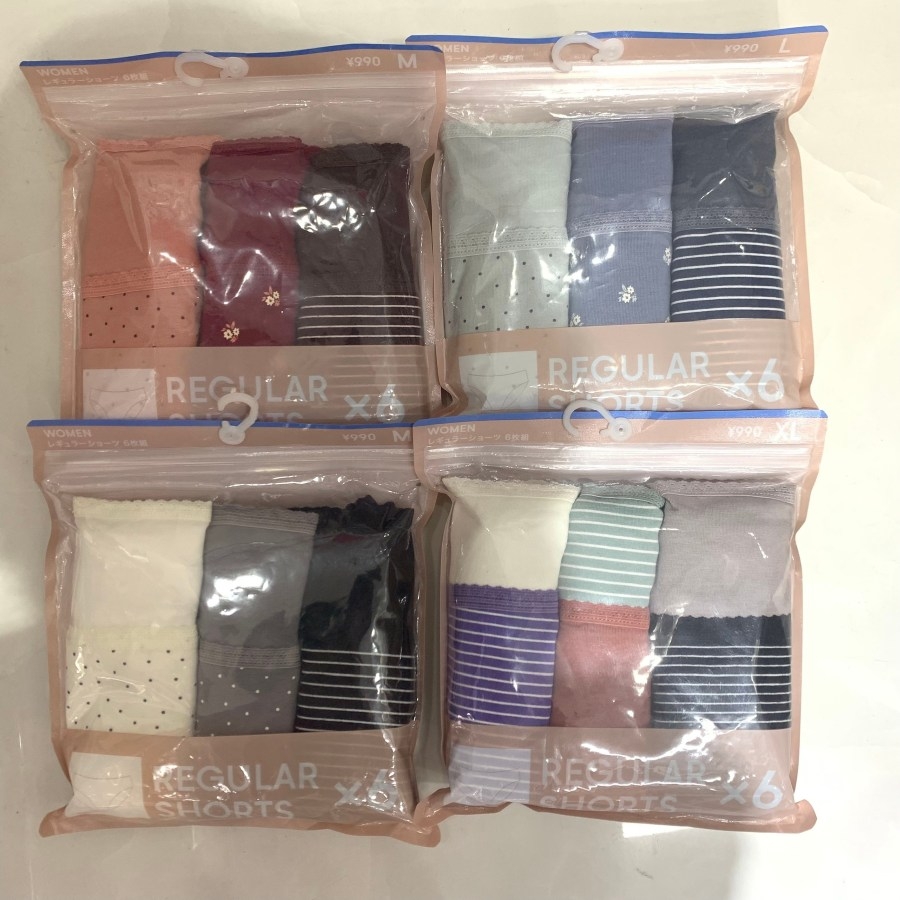 Quần lót GU - Set 6 chiếc cho nữ