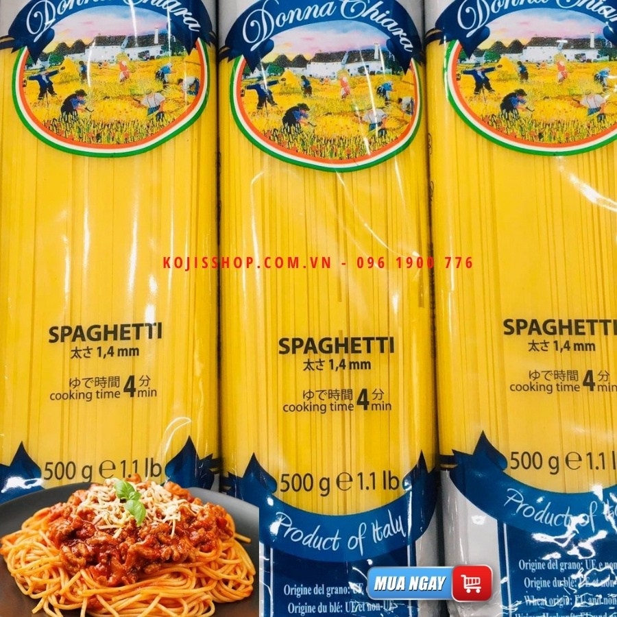 Mì Spaghetti Donna Chiara 1.4mm 500g
