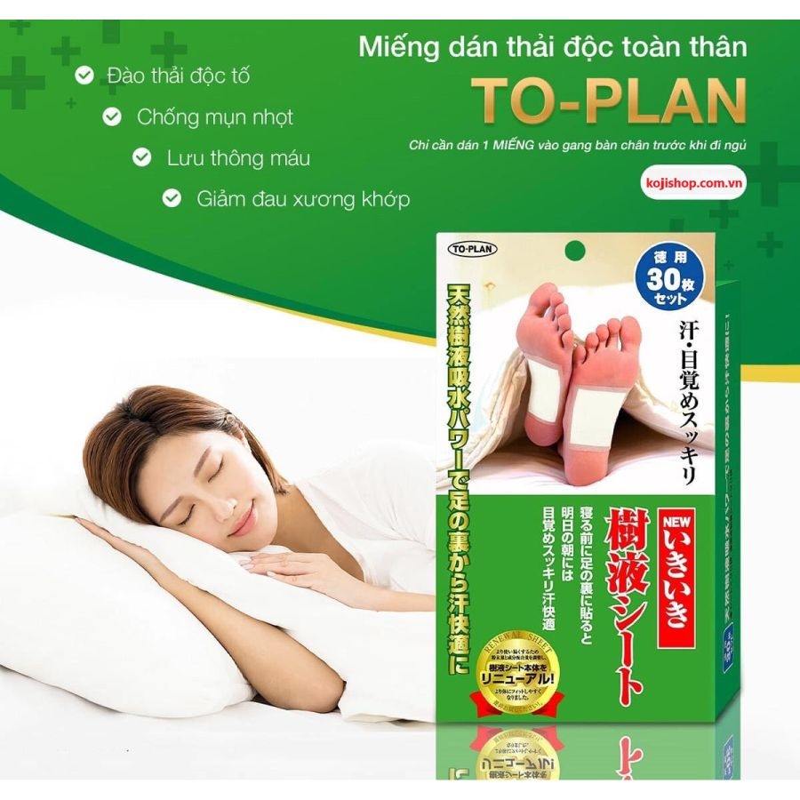 Miếng thải độc gan bàn chân To-plan