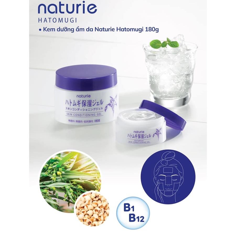 Naturie Gel trắng da Hatomugi 180g