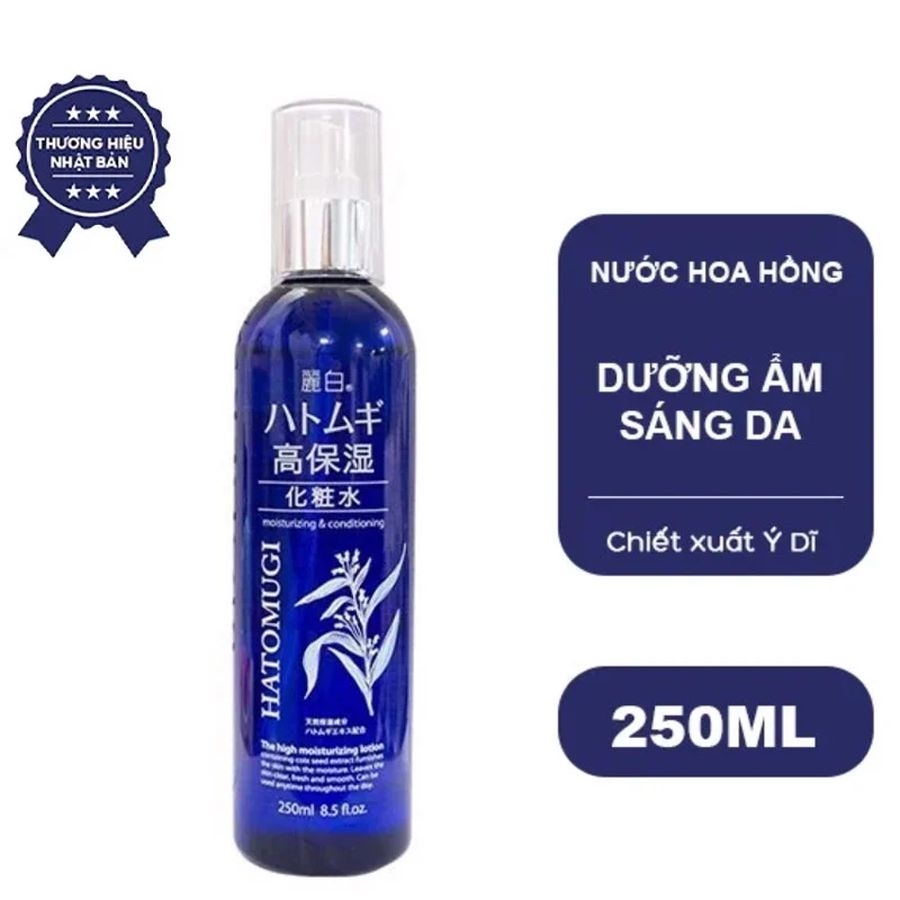 Nước hoa hồng Hatomugi dưỡng ẩm sâu và làm sáng da 250ml