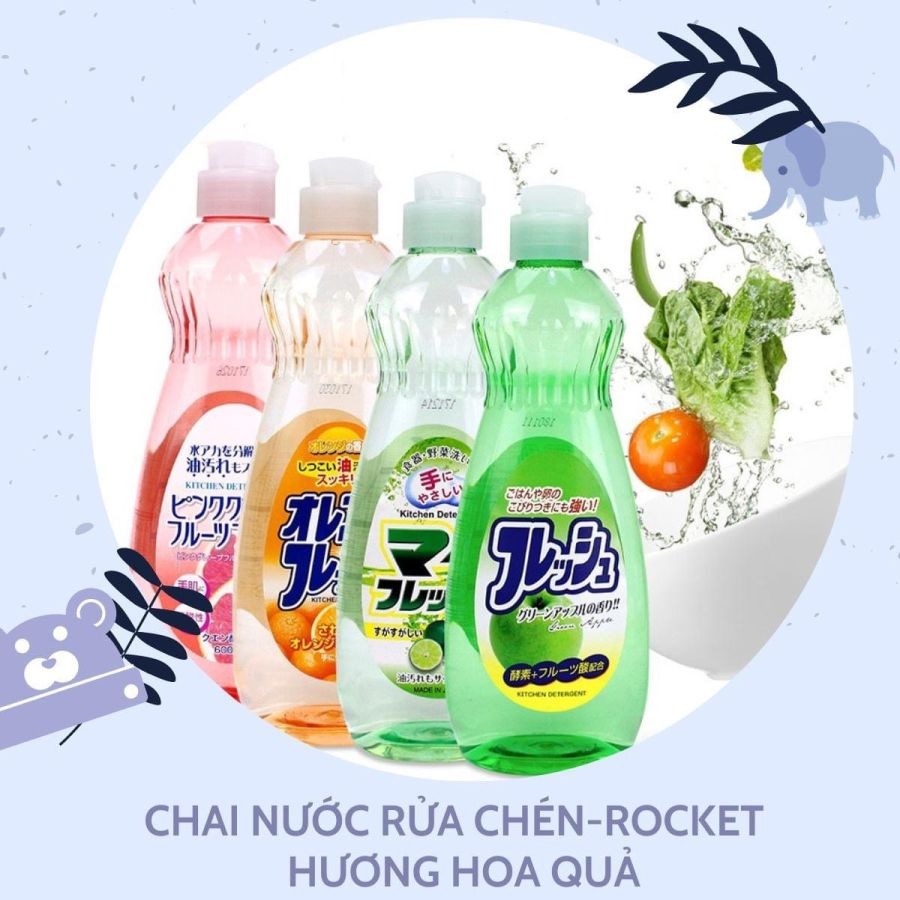 Nước rửa bát Rocket 600ml