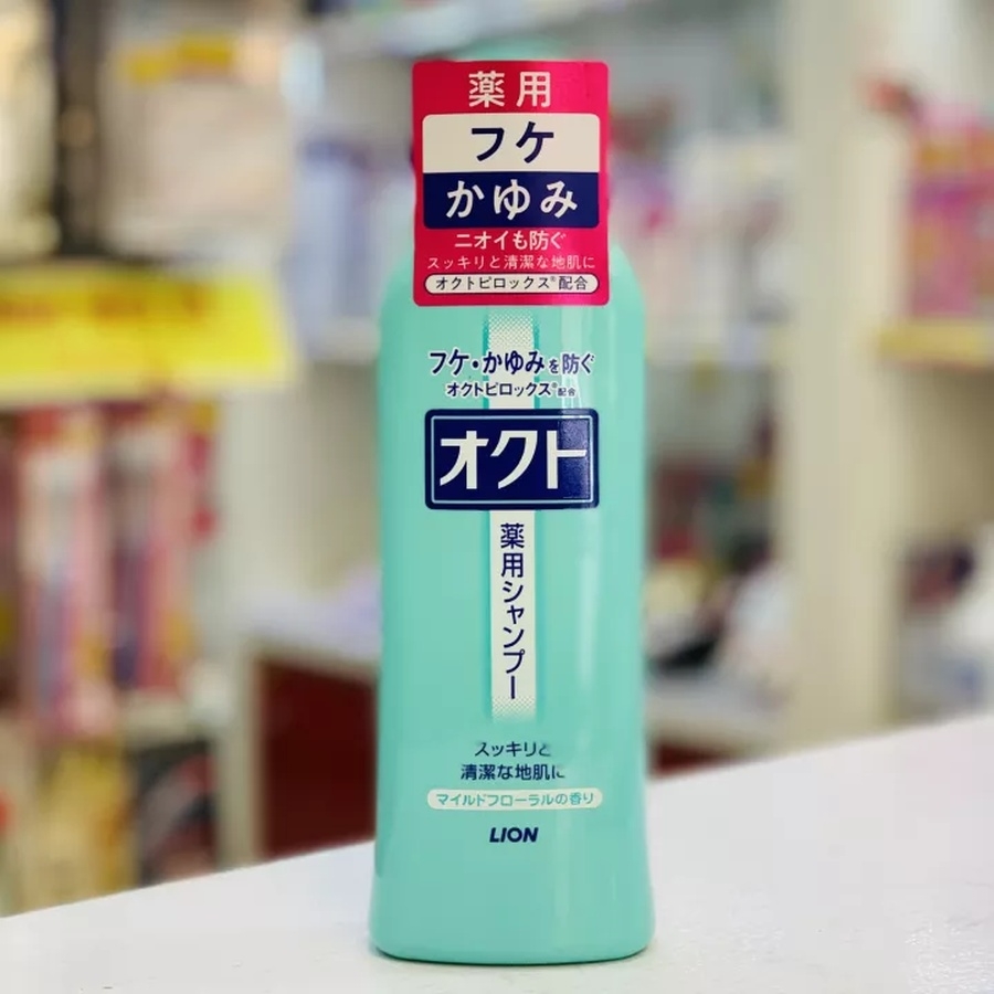Dầu gội & Dầu xả trị gàu và ngứa da đầu Lion Okuto 320ml
