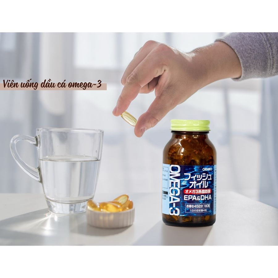 Viên uống dầu cá Omega-3 Orihiro 180v