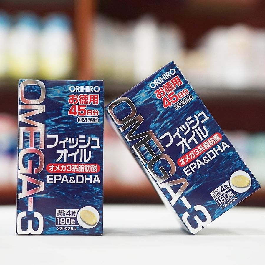 Viên uống dầu cá Omega-3 Orihiro 180v