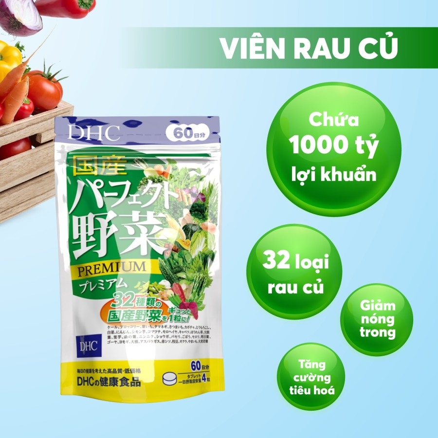 Viên bổ sung rau Premium DHC