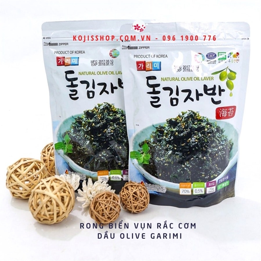 Rong biển vụn rắc cơm dầu Olive Garimi có vừng (70g)