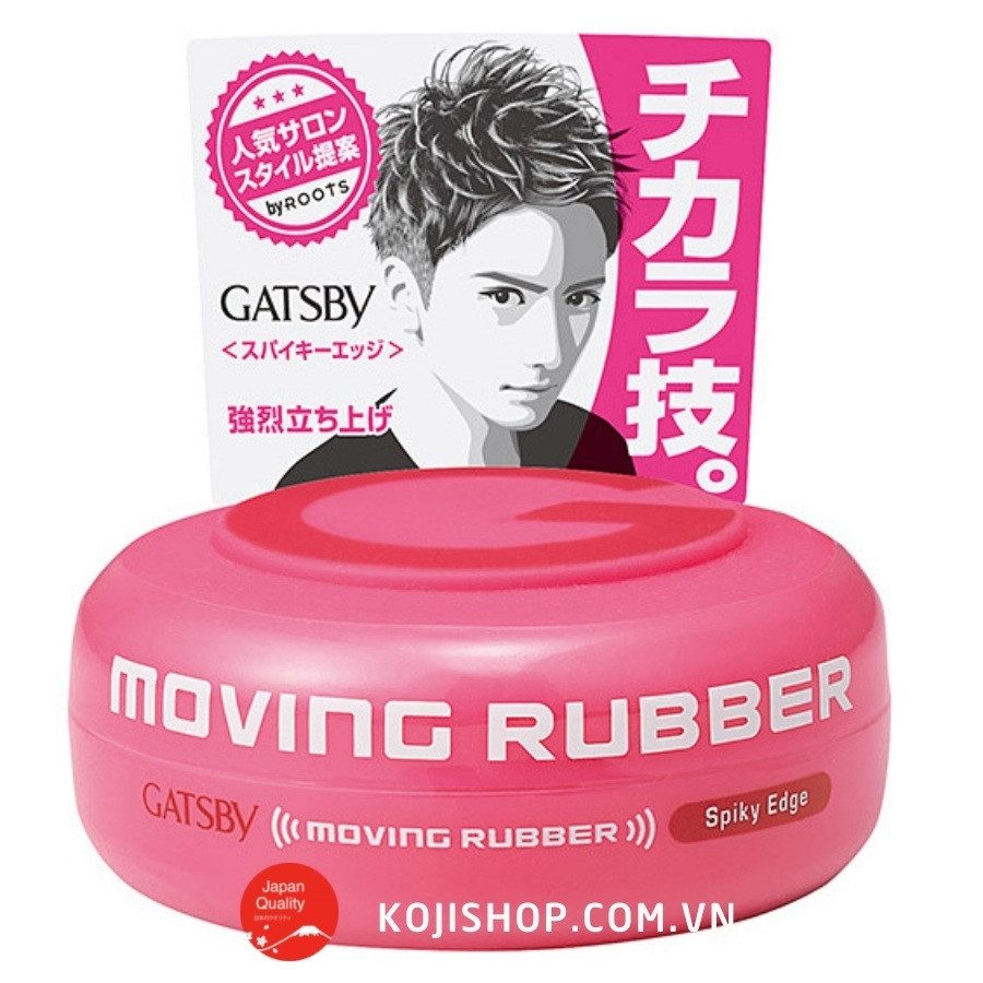 Sáp vuốt tóc nam GATSBY 80g (Wax Gatsby Moving Rubber)