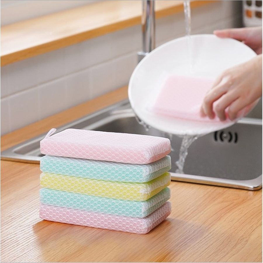 Set 5 mút rửa bát Kokubo bọc lưới