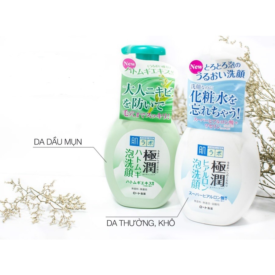 Sữa rửa mặt HADALABO loại tạo bọt 160ml