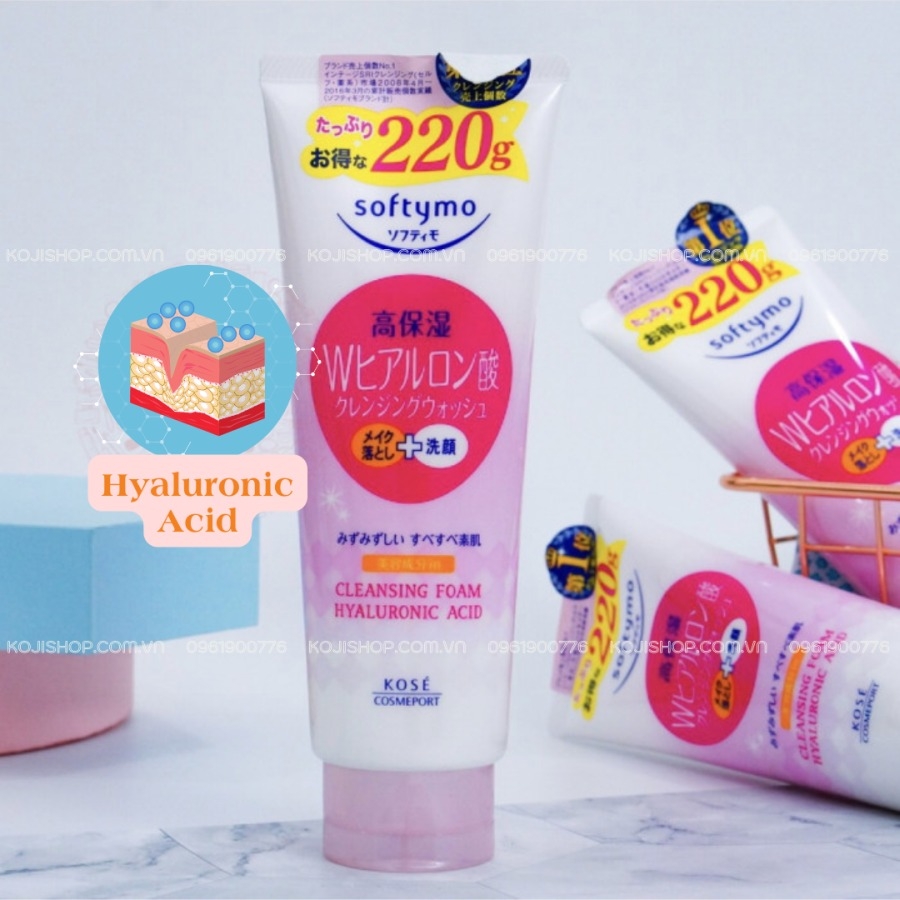 Sữa rửa mặt Kose Softymo 220g