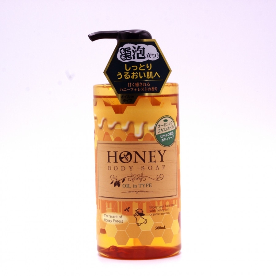 Sữa tắm Honey Body Soap dưỡng ẩm, làm mịn chai 500ml - dạng gel