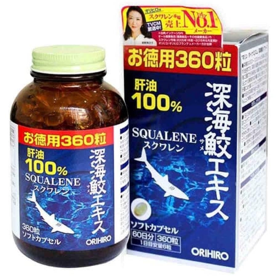 Viên uống dầu gan cá mập SQUALENE Orihiro