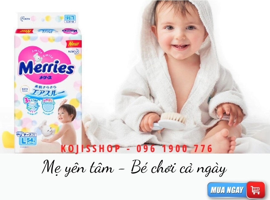 Bỉm Merries cộng miếng  - Mẫu mới