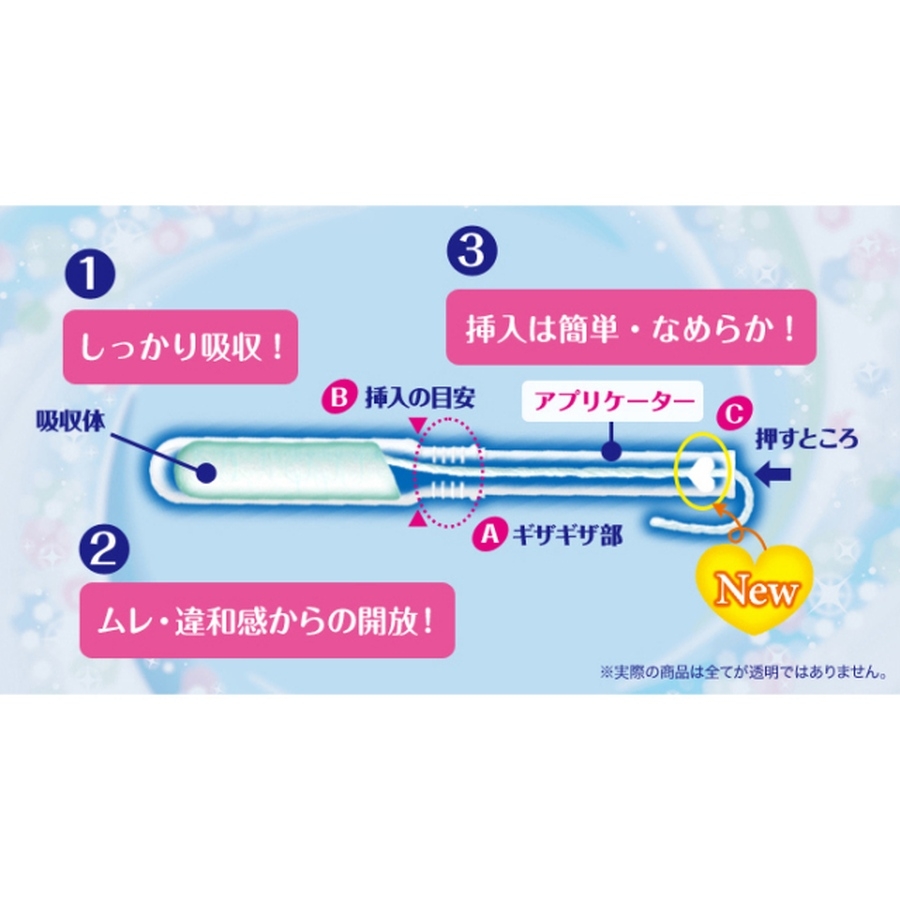 Tampon Unicharm Charm Soft hộp 34 chiếc (ngày bình thường)