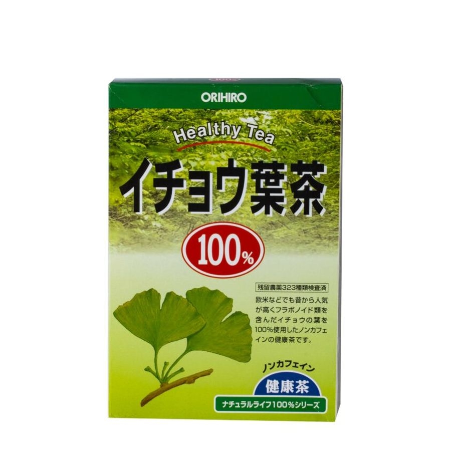 Trà Lá Bạch Quả Bổ Não Tuần Hoàn Máu Orihiro Nhật Bản( 2g x 26 túi )