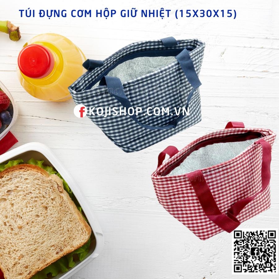 Túi đựng cơm hộp giữ nhiệt (15x30x15)