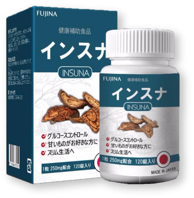 Viên tiểu đường Insuna Fujina Nhật Bản 120 viên