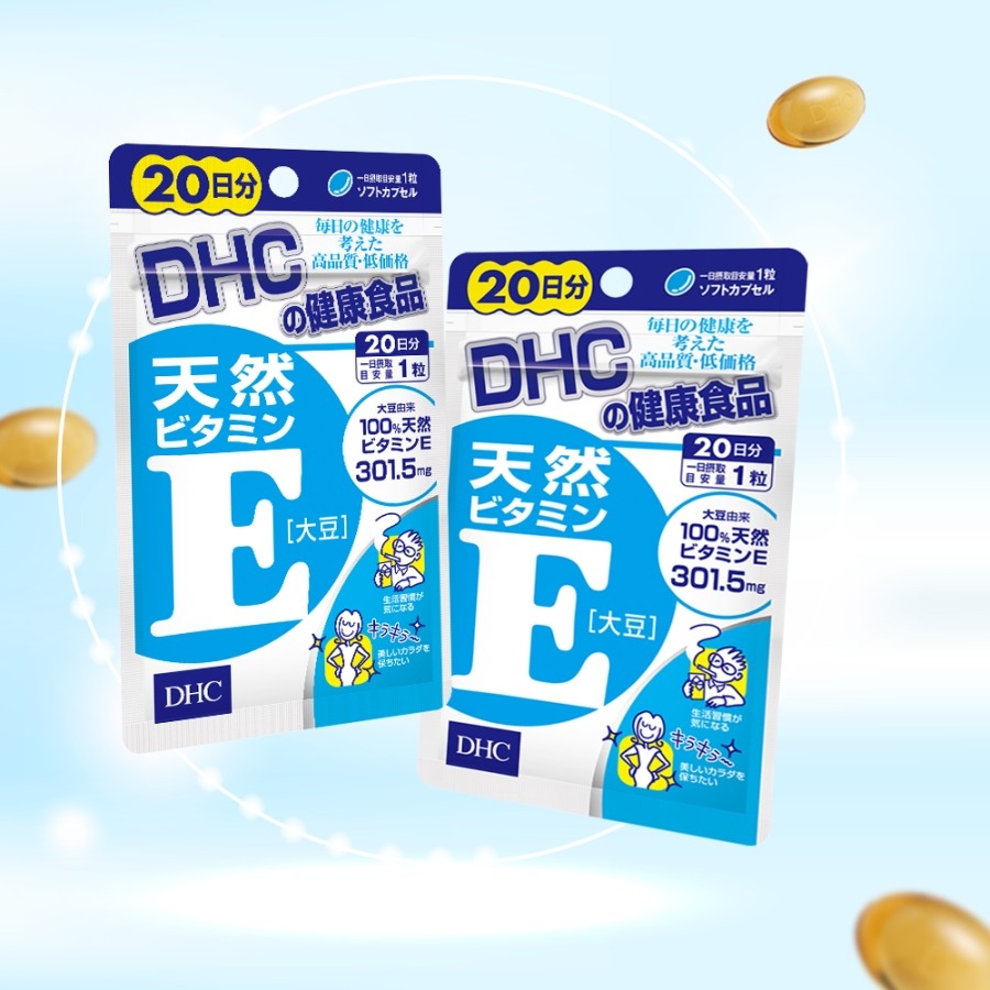 Viên uống Vitamin E DHC tự nhiên 20 ngày gói 20 viên