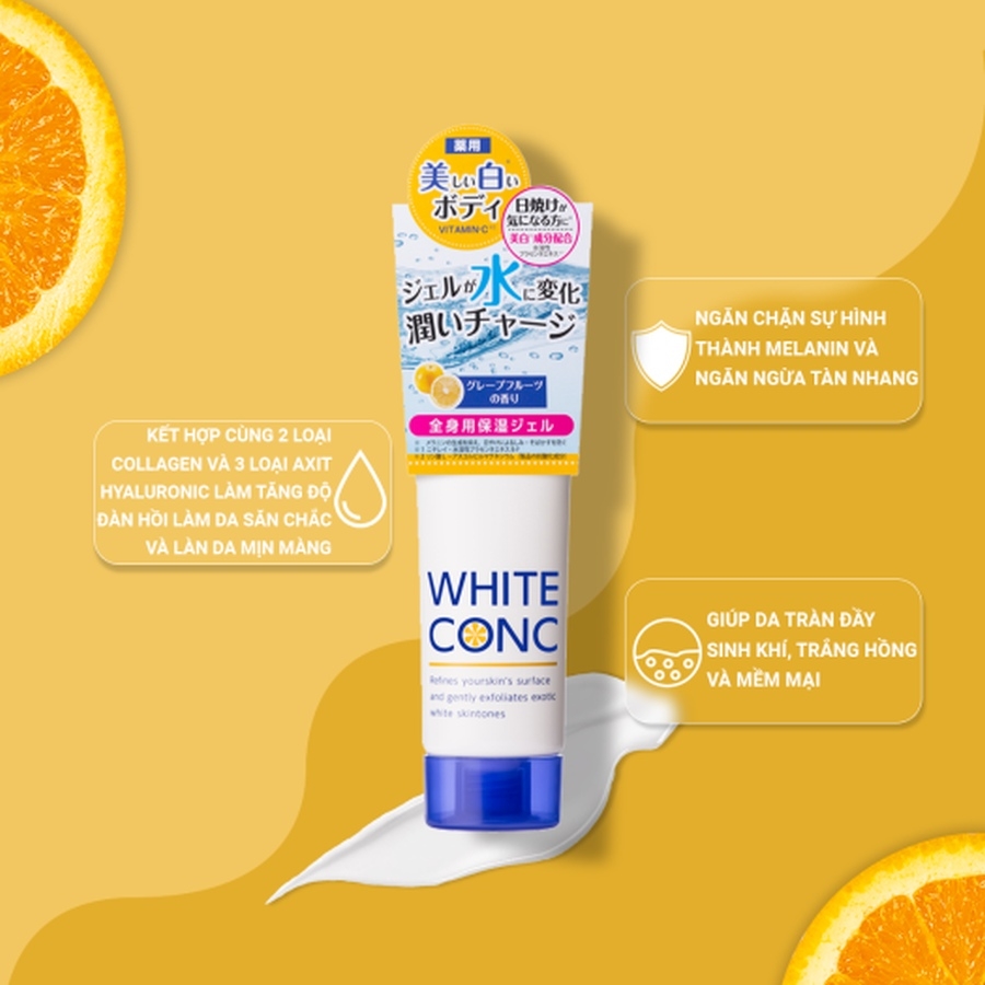 Kem dưỡng thể White Conc Watery Cream dưỡng trắng da dành cho ban đêm tuýp 90g