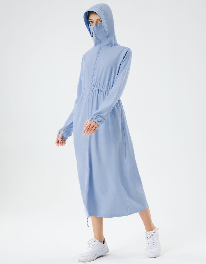 Áo chống nắng toàn thân Umi dày váy xòe không xẻ sau dài che phủ kín chân |  Lazada.vn