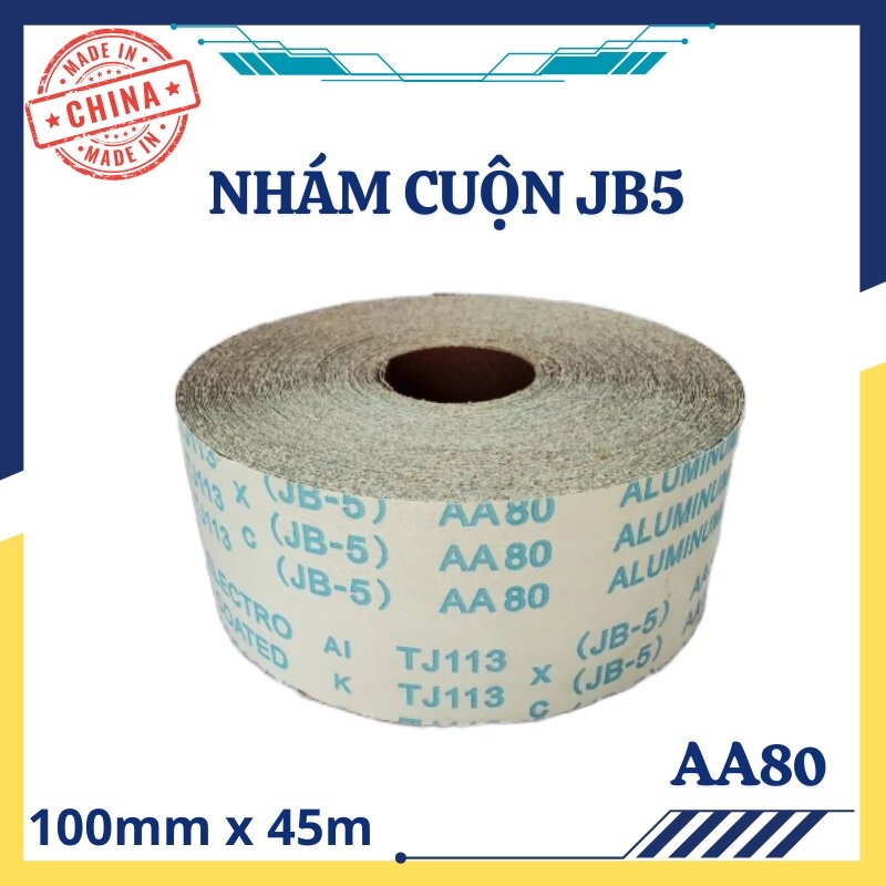 Nhám cuộn JB5 AA80 100mmx45m
