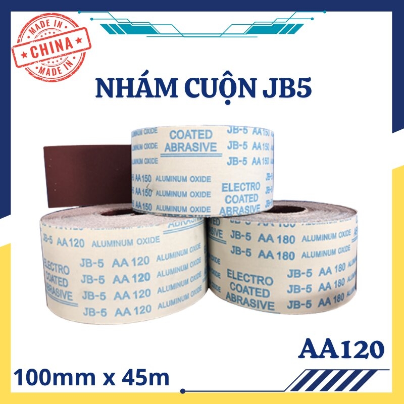 Nhám cuộn JB5 AA120 100mmx45m